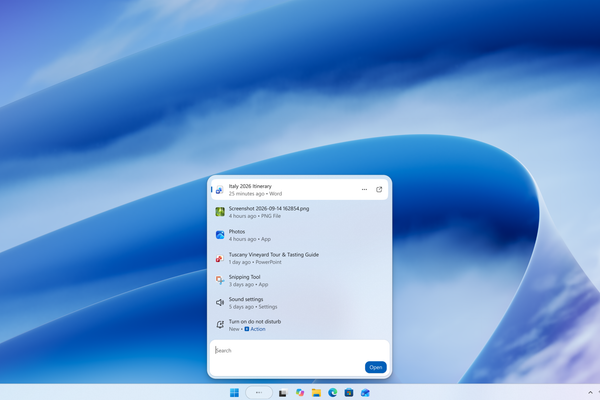 Поиск в Windows станет быстрее и функциональнее