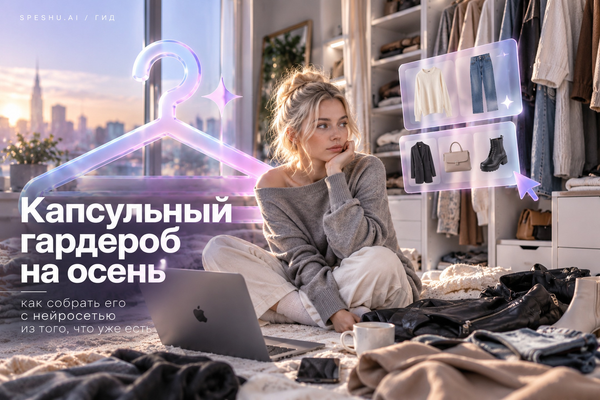 Как собрать капсульный гардероб на осень с помощью нейросети из своей одежды